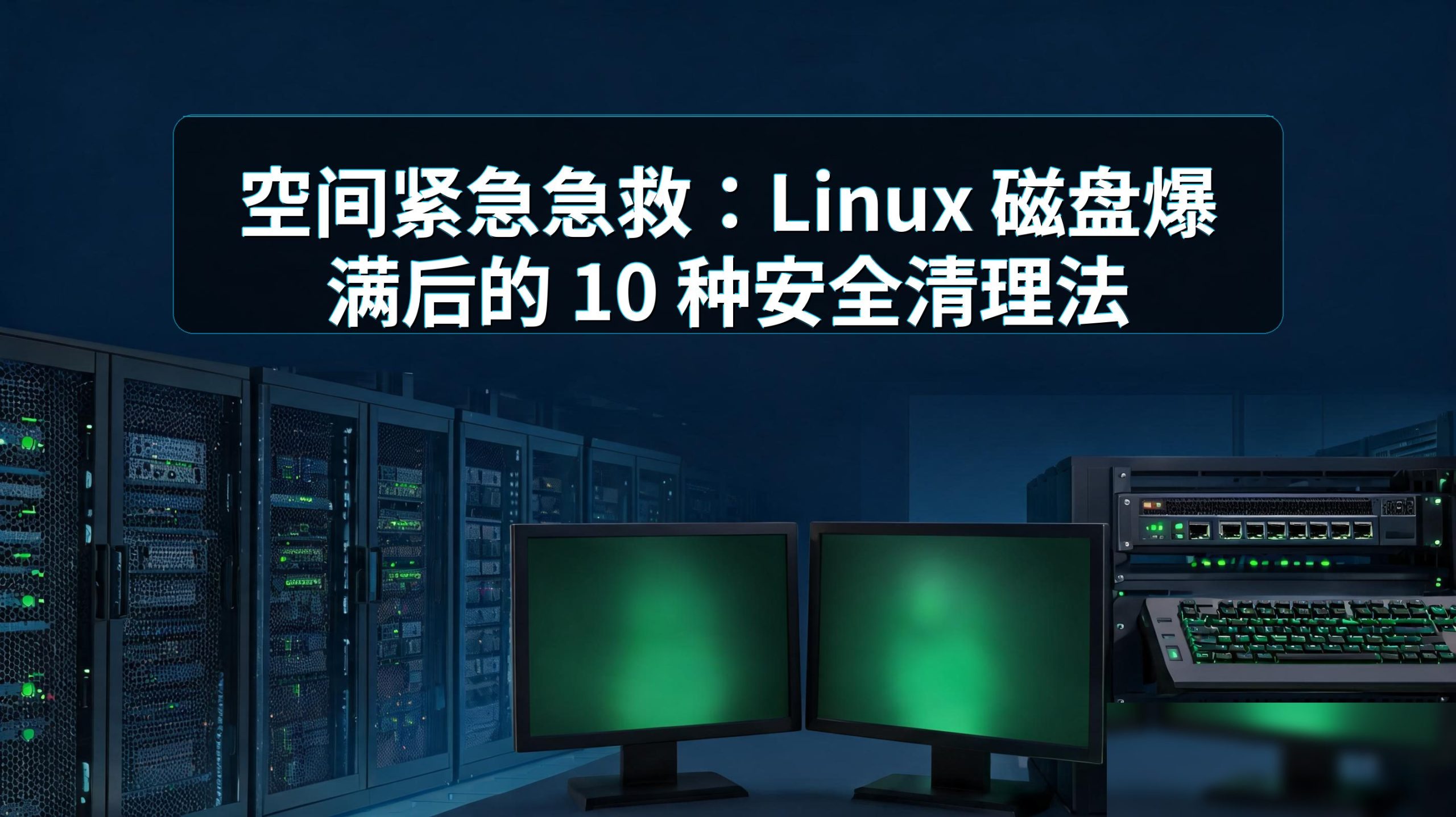 空间紧急急救:Linux 磁盘爆满后的 10 种安全清理法的图片 空间紧急急救:Linux 磁盘爆满后的 10 种安全清理法的图片