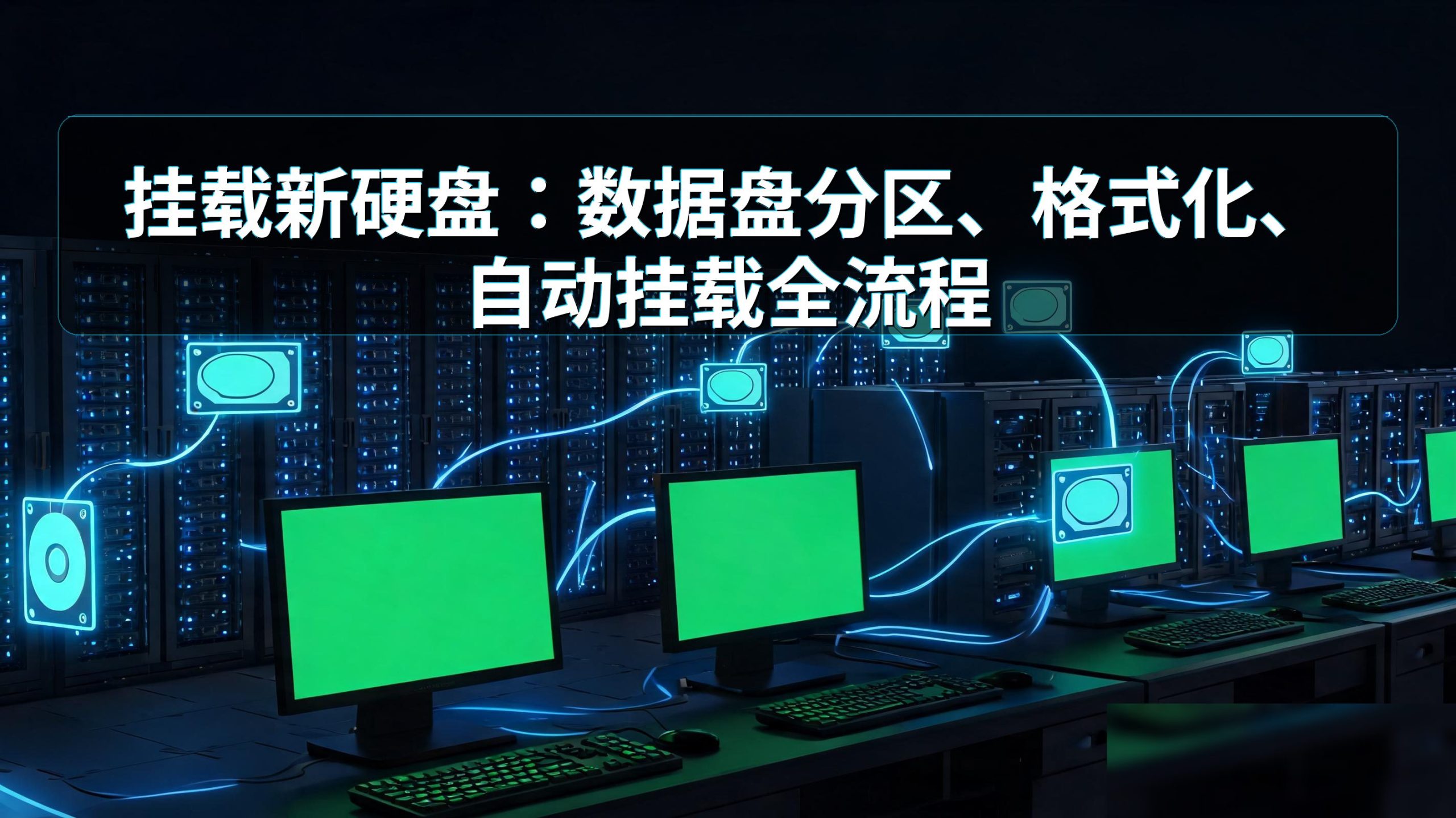 挂载新硬盘：数据盘分区、格式化、自动挂载全流程的图片