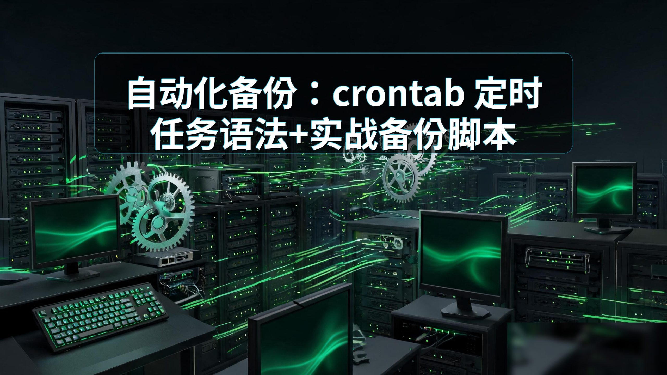 自动化备份：crontab 定时任务语法+实战备份脚本
