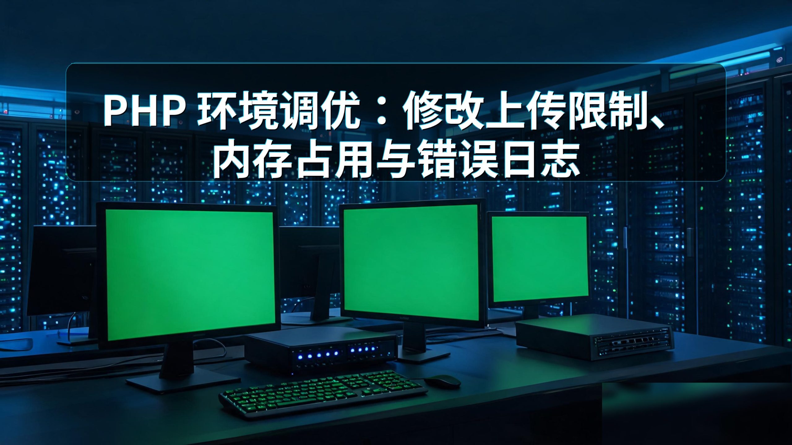 PHP 环境调优：修改上传限制、内存占用与错误日志