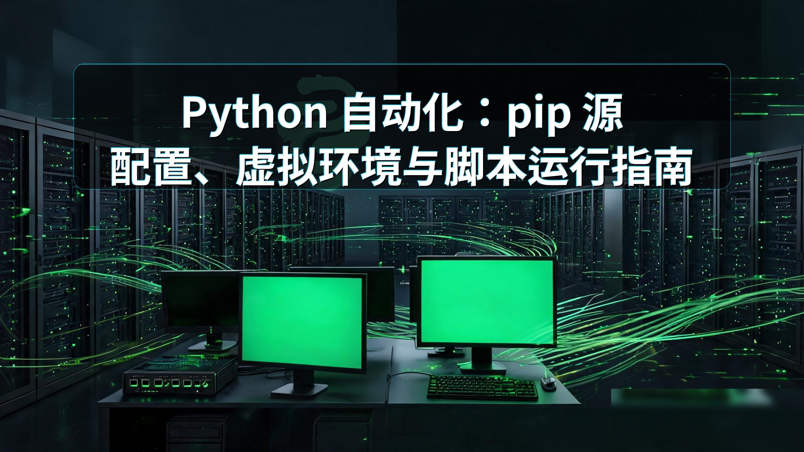 Python 自动化：pip 源配置、虚拟环境与脚本运行指南