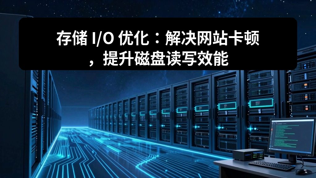 存储 I/O 优化：解决网站卡顿，提升磁盘读写效能