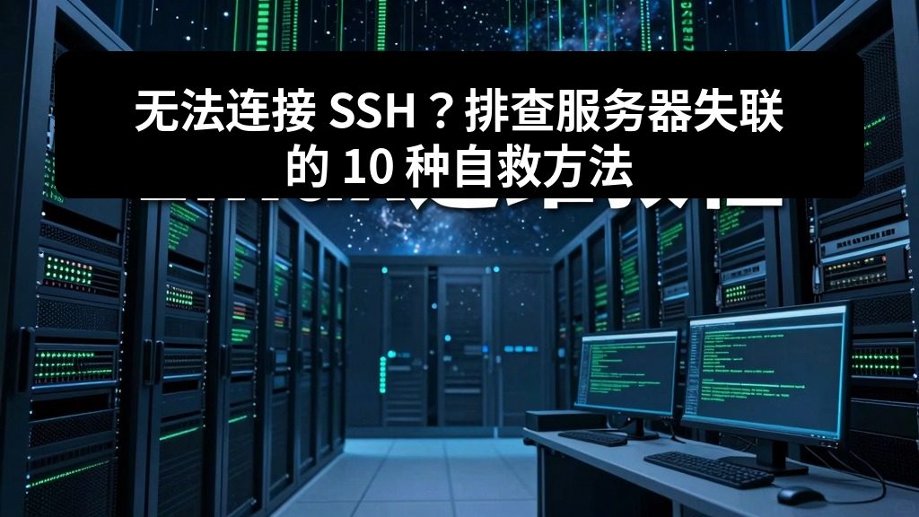 无法连接 SSH？排查服务器失联的 10 种自救方法