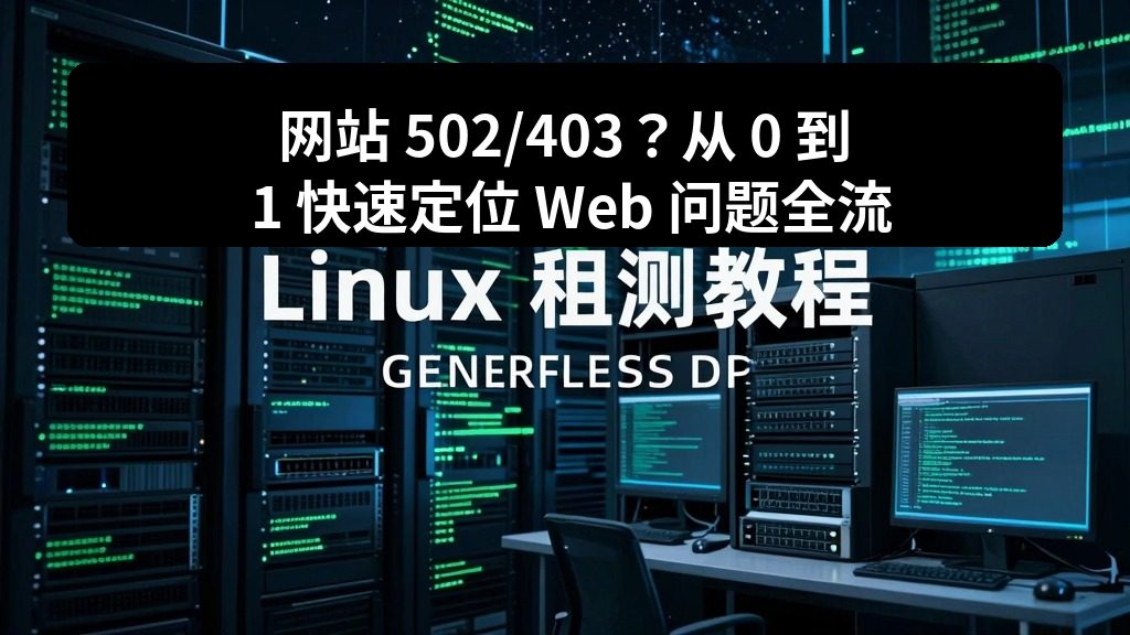 网站 502/403？从 0 到 1 快速定位 Web 问题全流程