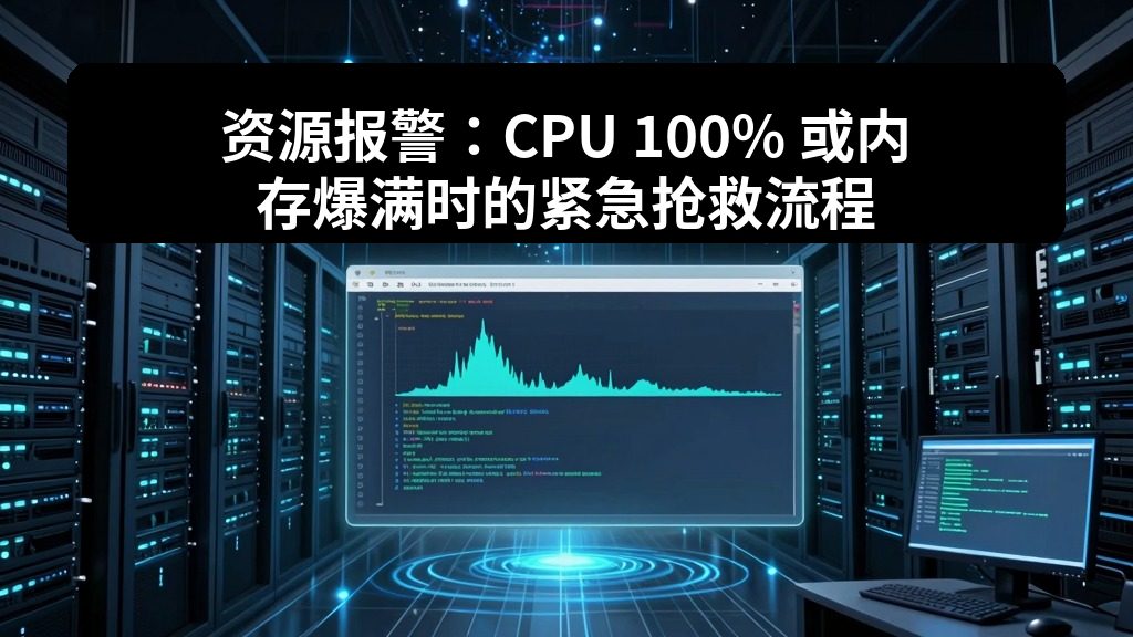 资源报警：CPU 100% 或内存爆满时的紧急抢救流程
