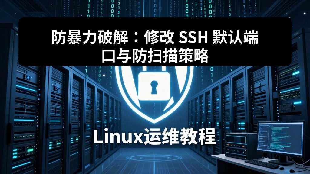 防暴力破解：修改 SSH 默认端口与防扫描策略