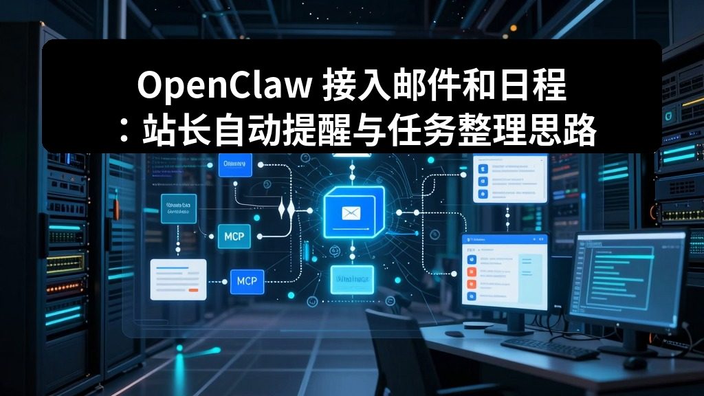 OpenClaw 接入邮件和日程:站长自动提醒与任务整理思路 2 zhujixuan TASK 094