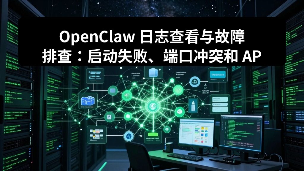 OpenClaw 日志查看与故障排查：启动失败、端口冲突和 API 报错