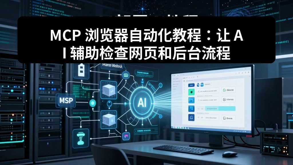 MCP 浏览器自动化教程:让 AI 辅助检查网页和后台流程 2 zhujixuan TASK 113
