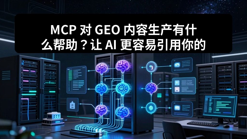 MCP 对 GEO 内容生产有什么帮助？让 AI 更容易引用你的站点内容