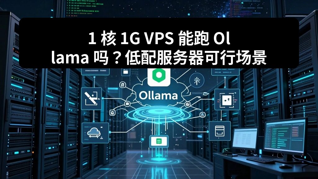 1 核 1G VPS 能跑 Ollama 吗？低配服务器可行场景分析