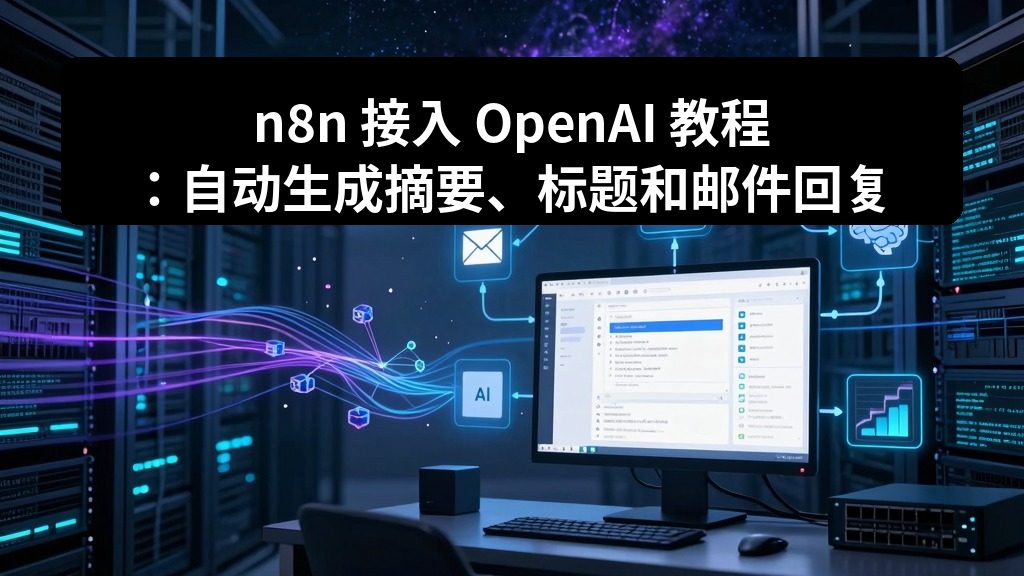 n8n 接入 OpenAI 教程：自动生成摘要、标题和邮件回复