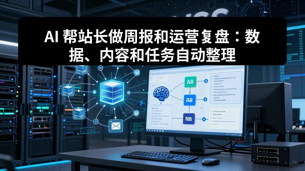 AI 帮站长做周报和运营复盘：数据、内容和任务自动整理