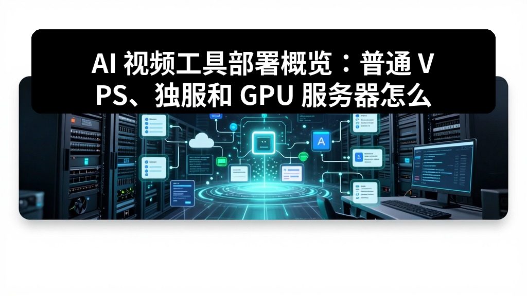 AI 视频工具部署概览：普通 VPS、独服和 GPU 服务器怎么选