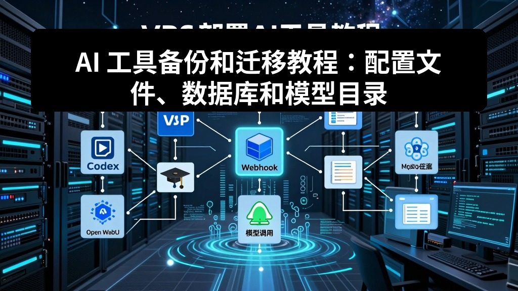 AI 工具备份和迁移教程：配置文件、数据库和模型目录