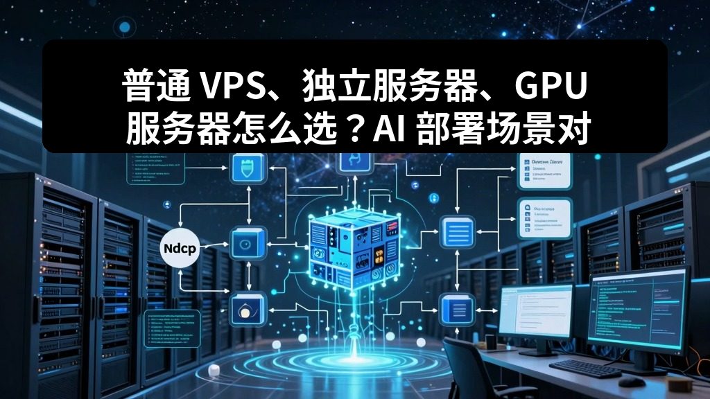 普通 VPS、独立服务器、GPU 服务器怎么选？AI 部署场景对比