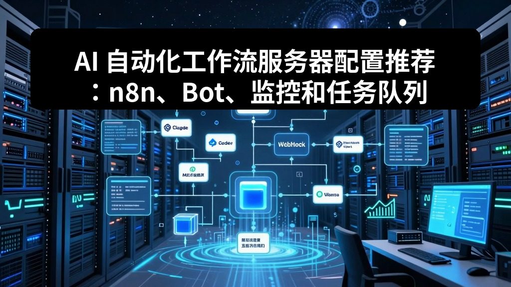 AI 自动化工作流服务器配置推荐：n8n、Bot、监控和任务队列