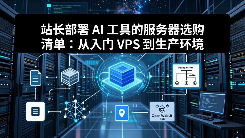 站长部署 AI 工具的服务器选购清单：从入门 VPS 到生产环境