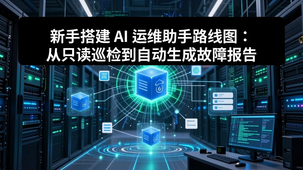 新手搭建 AI 运维助手路线图：从只读巡检到自动生成故障报告