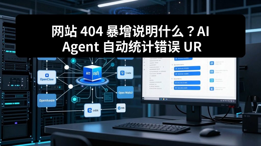 网站 404 暴增说明什么？AI Agent 自动统计错误 URL 和来源 IP