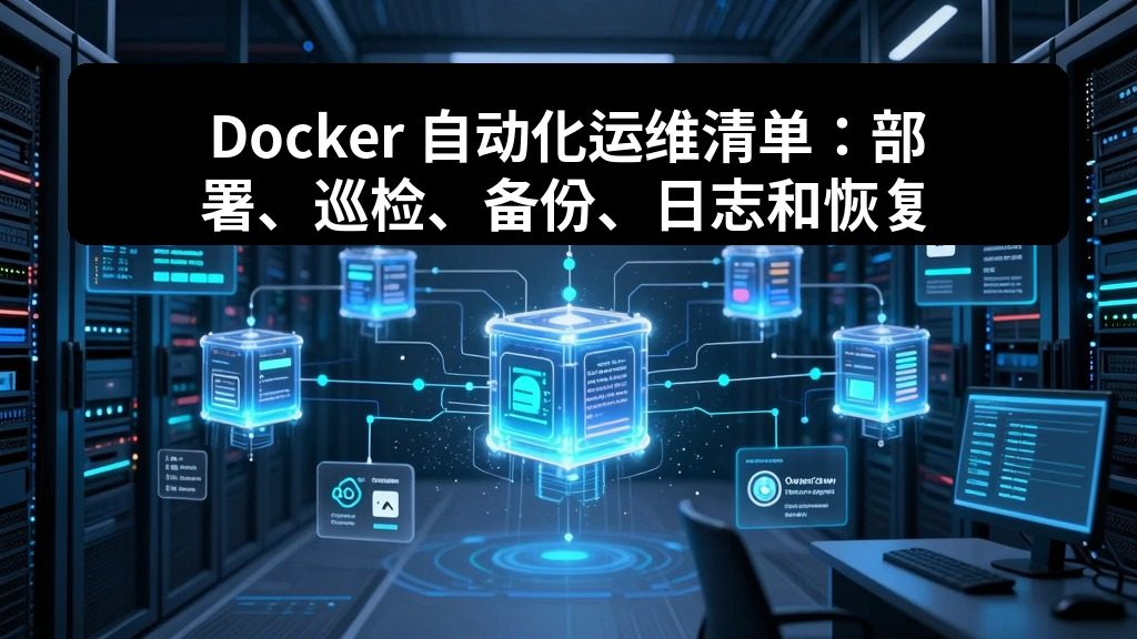 Docker 自动化运维清单：部署、巡检、备份、日志和恢复