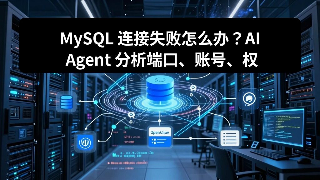 MySQL 连接失败怎么办？AI Agent 分析端口、账号、权限和服务状态