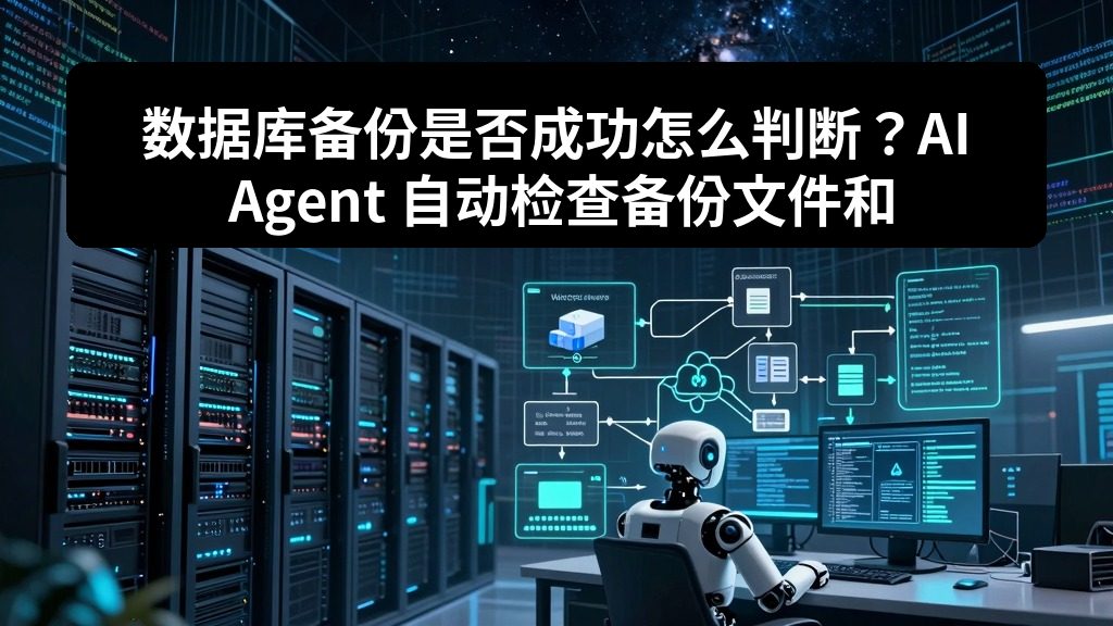 数据库备份是否成功怎么判断？AI Agent 自动检查备份文件和时间戳