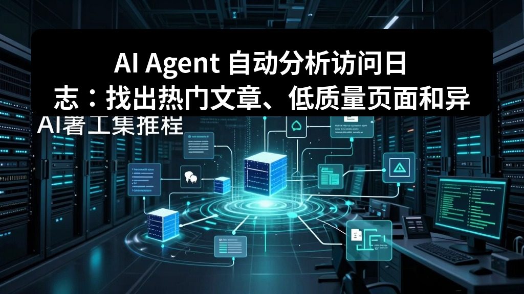 AI Agent 自动分析访问日志：找出热门文章、低质量页面和异常流量