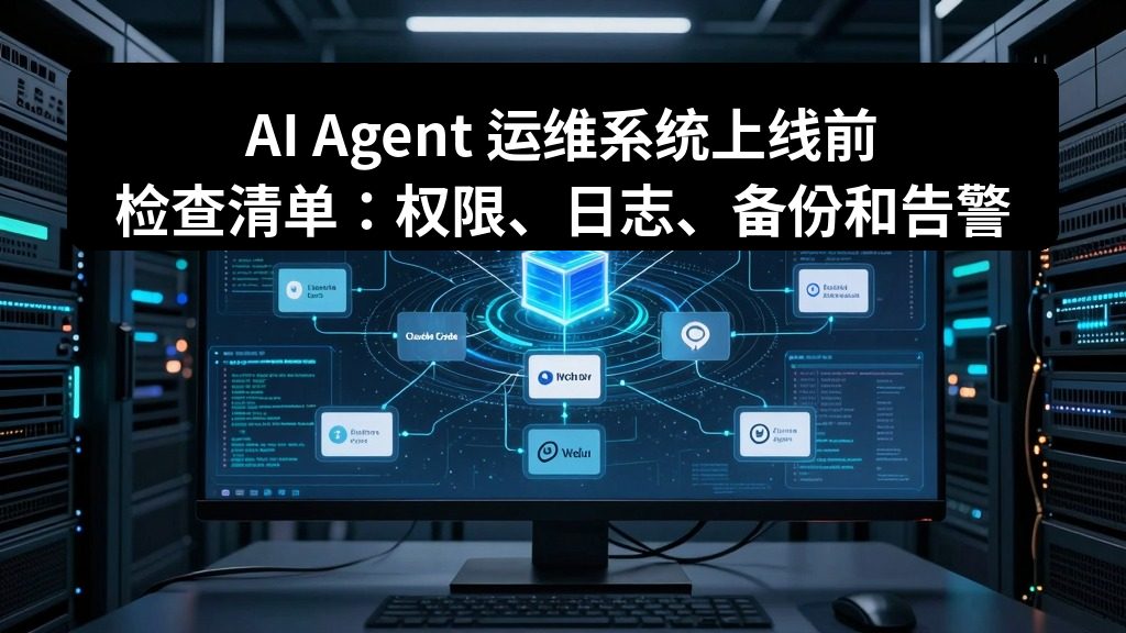 AI Agent 运维系统上线前检查清单：权限、日志、备份和告警